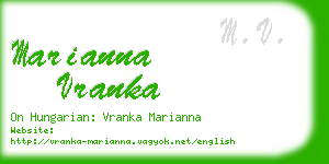 marianna vranka business card
